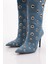 1124 Kadin Çember Desenli Çizme 4