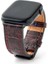 Lesband Leather crocco Mor Gerçek Deri Apple Watch Kordon Seri 1-8, Se, Ultra ve Ultra 2 ile Uyumlu 1