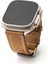 Lesband Leather crayz Taba Turuncu Gerçek Deri Apple Watch Kordon Seri 1-8, Se, Ultra ve Ultra 2 ile Uyumlu 1