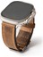 Lesband Leather crayz Koyu Kahverengi Gerçek Deri Apple Watch Kordon Seri 1-8, Se, Ultra ve Ultra 2 ile Uyumlu 1