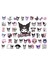 Kuromi Sanrio Sticker Set - 4 Sayfa 86 Adet Etiket 2