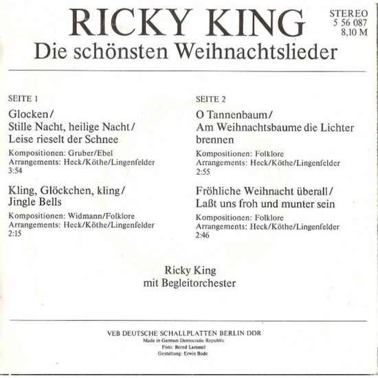 Ricky King Die Schönsten Weihnachtslieder Volksmusik Fiyatı