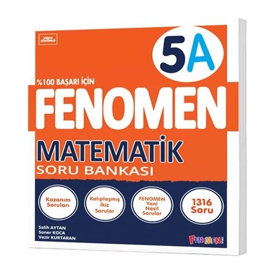 Fenomen Yayıncılık Fenomen 5. Sınıf Matematik Soru Bankası A Kitabı