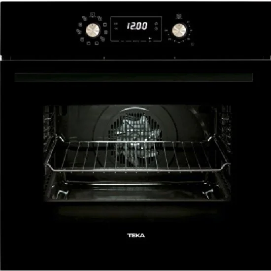 Teka - HAK 629 BK - Ankastre Fırın- Buharlı Pişirme & Turbo - Siyah Cam - 65 lt - 111020058