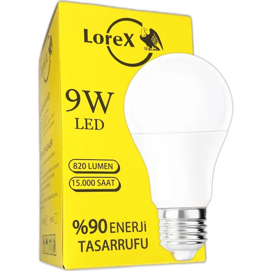 Lorex Lr-La9 LED Ampul 9W , Tasarruflu Ampul