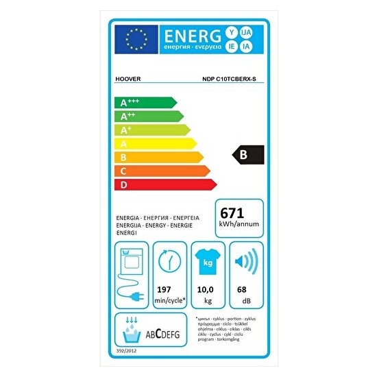 Hoover Ndp C10Tcberx-S 10 Kg Wi-Fi + Bluetooth Bağlantılı Fiyatı
