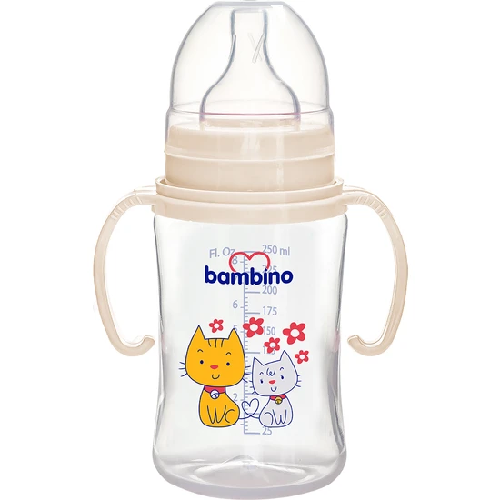 Bambino Geniş Ağızlı PP Biberon 250 ml - Blister