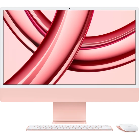 Apple iMac M3 Çip 8GB 256GB SSD macOS 24 All In One Bilgisayar MQRD3TU/A Pembe