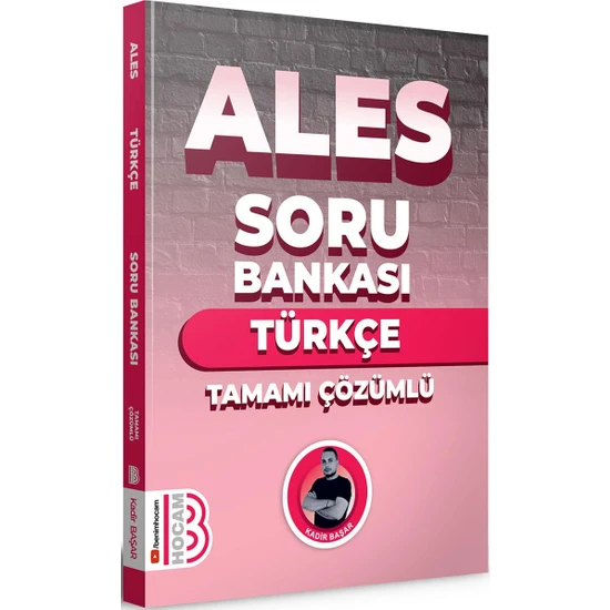 Benim Hocam Yayınları 2024 ALES Türkçe Tamamı Çözümlü Soru Bankası