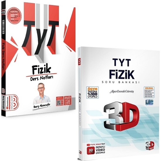 3D Yayınları TYT 2024 Fizik Soru Bankası - TYT 2024 Fizik Kitabı