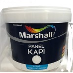 Marshall Beyaz Su Bazlı Yarı Mat Kapı Boyası - Yüksek Örtücülük ve Dayanıklılık, 2.5 Litre, İç Mekan Ahşaplar için Uygun