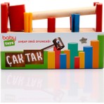 Baby Toys Montessori Ahşap Çak Tak Oyunu