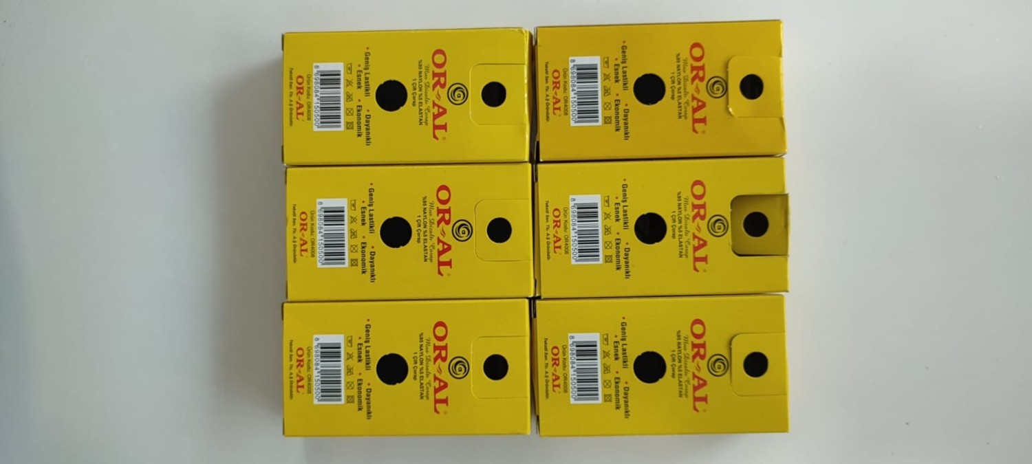 Or-Al Ince Diz Altı Sarı Kutu - 500 (6'lı) görsel 2