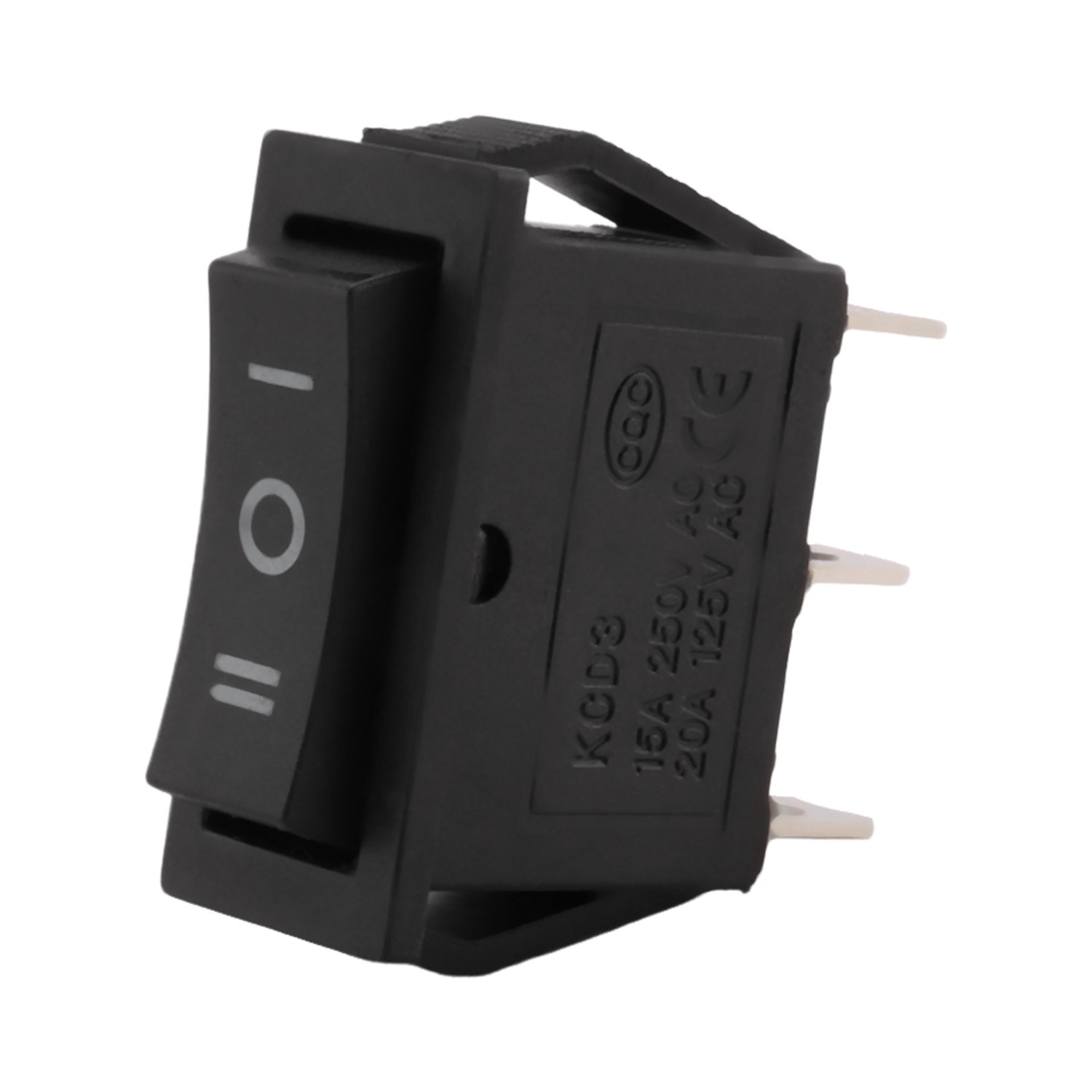 2 Interruttori A Bilanciere Impermeabili Neri ON/OFF/ON - 16A/250V, 20A/125V, 6 Pin, Per Uso Marino E Industriale