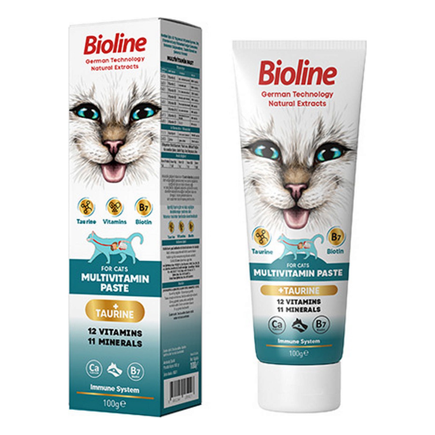 Bioline Multivitamin Paste Cat 100 gr x 2 Adet Fiyatı