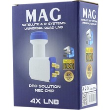 Aybastılı Mag Dörtlü Quad Lnb Altın Uçlu Nec Chip 0.1db (81)