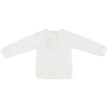 Panço Kız Çocuk Dantel Detaylı Sweatshirt