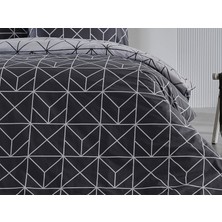 Doqu Home Ranforce Polka Nevresim Takımı Tek Kişilik - Antrasit