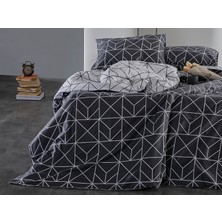 Doqu Home Ranforce Polka Nevresim Takımı Tek Kişilik - Antrasit