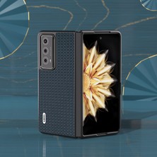 Xshine Honor Magic V2 5g Cowhide Deri Kaplamalı Pc Kılıf Anti-Drop Katlanır Telefon Kapağı (Yurt Dışından)