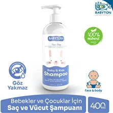 Babyton Göz Yakmayan Doğal İçerikli  Bebek ve Çocuk Şampuanı 400 ml