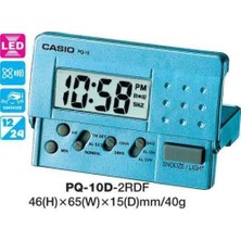 Casio PQ-10D-2RDF Alarmlı Led Masa Saati