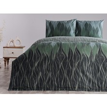 Doqu Home Ranforce Leaf Nevresim Takımı Tek Kişilik - Yeşil