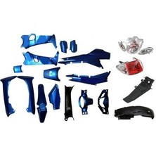 İTHAL Mondial Kh 100 Cub Kaporta Seti (Mavi) (Far stop dahil)