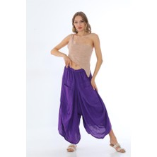 İtalyan Cepli Keten Şalvar Pantolon (36-48 Beden Arası)