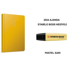 Ekonomik 17X24 Günlük Çizgili Ajanda(Stabilo Boss Hediyeli)