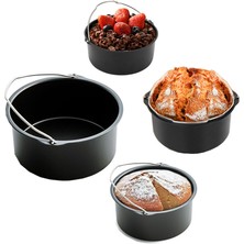 Wantai Air Fritöz Aksesuarları 7 Inç (18 cm Çap) 6'lı Pişirme Seti (Yurt Dışından)