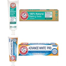 Arm & Hammer 100 Doğal Beyazlık Koruyucu Diş Macunu + Advance Whıte Pro Diş Macunu