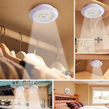 Hero Led 3 Watt Uzaktan Kumandalı Yapışkanlı Kablosuz Pilli LED 3'lü Spot LED Lamba