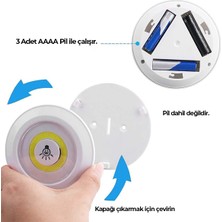Hero Led 3 Watt Uzaktan Kumandalı Yapışkanlı Kablosuz Pilli LED 3'lü Spot LED Lamba