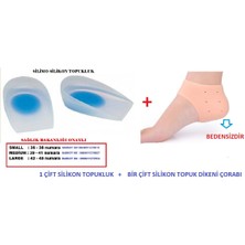 Silimo Tam Ortopedik Anatomik Silikon Ayakkabı Topukluk Tabanlık Topuk Çorabı
