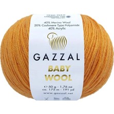 Gazzal Baby Wool El Örgü İpi | Kayısı 837