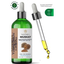 Young Souls Aromatherapy Nutmeg Carrier Oil ( Cold Pressed ) Muskat Bitkisel Taşıyıcı Yağ ( Soğuk Sıkım ) 100 ml