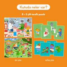 Moritoys My Self Care Routine : Çift Taraflı 8 + 2 Puzzle