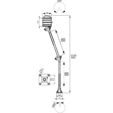 Erc H-24-65 Halojen Makine Aydınlatma Lambası