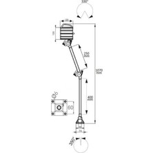 Erc H-26-65 Halojen Makine Aydınlatma Lambası