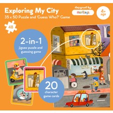 Moritoys Exploring My City 2-In-1 Puzzle ve Tahmin Oyunu