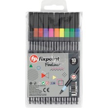 Fixpoint Fineliner Kalem Siyah Gövde 10'lu Fi x point P 5501