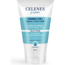 Celenes By Sweden Thermal 3in1 Peeling - Maske - Temizleyici 150 ml Tüm Ciltler