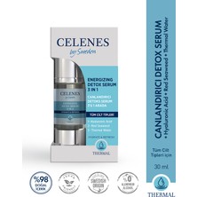 Celenes By Sweden Thermal 3'ü 1 Arada Nemlendirici Canlandırıcı Detox Etkili Serum - Hyalüronic Asit 30 ml