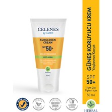 Celenes By Sweden Celenes Herbal SPF50+  Yaşlanma karşıtı Güneş Kremi 50 ml