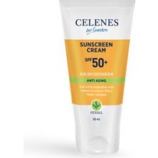 Celenes By Sweden Celenes Herbal SPF50+  Yaşlanma karşıtı Güneş Kremi 50 ml