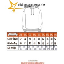 Starbattal Erkek Büyük Beden Sıfır Yaka Sweat Streetwear 23206 Toprak