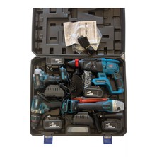 Dawreek 4'lü Set (somun Sıkma(350) + Şarjlı Hilti + Şarjlı Spral + Çelik Mandrenli Kömürsüz Matkap ) DWE-4LÜ36