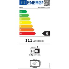 Axen AX65FMN503 65'' 165 Ekran Uydu Alıcılı 4K Ultra HD Smart LED TV