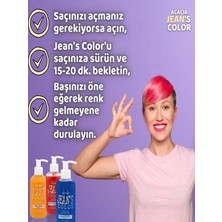 JEAN'S COLOR Jean’s Color Amonyaksız Pembe Renkli Saç Boyası 250 ml Kokusuz Su Bazlı Pink Rhodomine Red Hair Dye